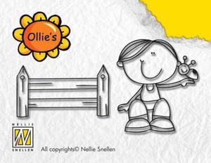 Stempel akrylowy Nellie's Choice Clear stamp OL013 OLIE's Fence - 2850356491