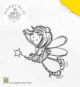 Stempel akrylowy Nellie's Choice Clear Stamp SWE001 SWEET ELIN Star