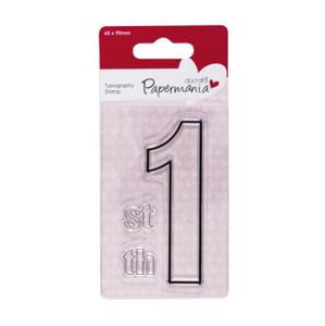 Stempel akrylowy Papermania CLEAR STAMP Cyfra 1 PMA 907400