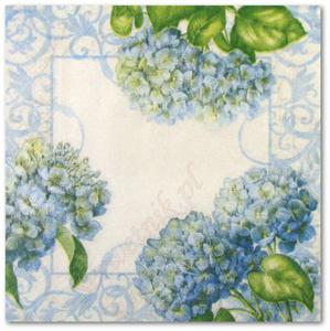Serwetka do decoupage 3490 Blue flowers in my garden - 2850357701