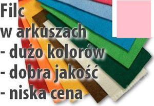 Filc arkusz DECORA jasno rowy 20x30 - 2850358024