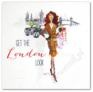 Serwetka do decoupage 3607 Londyska moda Get the London look - 2858395396