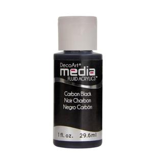 Fluid akrylowy DecoArt Fluid Acrylics CARBON BLACK 29,6ml - 2859967698