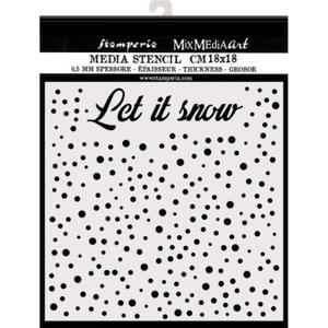 Szablon 3D 18x18cm Stamperia MixMediaArt KSTDQ 52 LET IT SNOW - 2859968734