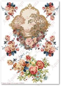 Papier ryowy do decoupage Aquita AD0626 Krajobraz i re - 2872979425