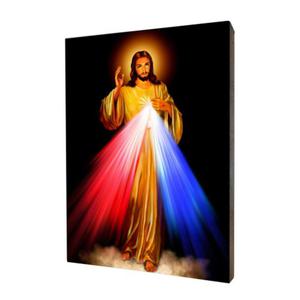 Obraz religijny na desce lipowej, Jezus Miosierny - 2859961851