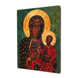 Obraz religijny na desce lipowej, Matka Boska Czstochowska - 2859961864