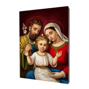 Obraz religijny na desce lipowej, wita Rodzina - 2859961867