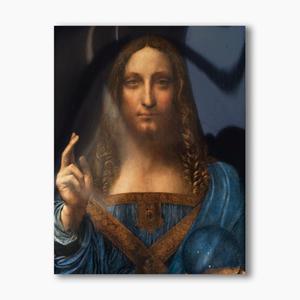 Chrystus Salvator Mundi, Leonardo Da Vinci, nowoczesny obraz religijny plexi - 2859961952