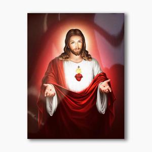 Serce Jezusa, nowoczesny obraz religijny plexi - 2859961953