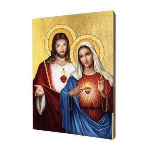 Ikona Najwitszego Serca Jezusa i Niepokalanego Serca Maryi - 2872617319