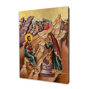 Ikona religijna-Jezus i Samarytanka - 2872908960