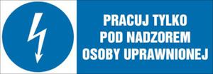 Pracuj tylko pod nadzorem osoby uprawnionej - 2827618593