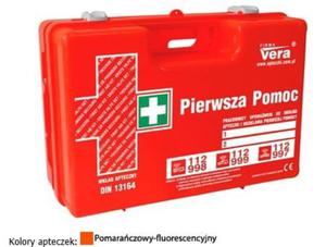 Przemysowa apteczka pierwszej pomocy K-15 DIN 13164 w walizce z tworzywa ABS "TOP 15" - 2839126442