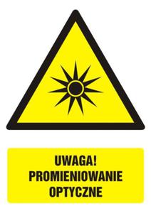 Znak: Uwaga! Promieniowanie optyczne - 2860915312