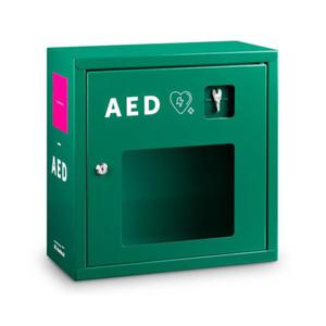 Szafka AED metalowa zielona HS 39x39x19cm - 2860916342