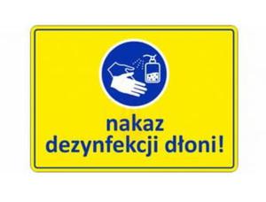 Znak: nakaz dezynfekcji doni - 2860916855