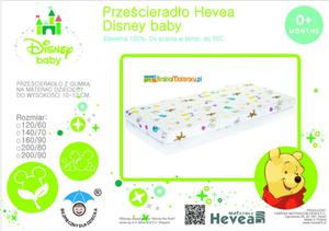 Przecieradeko Hevea Disney 120x60 Kubu