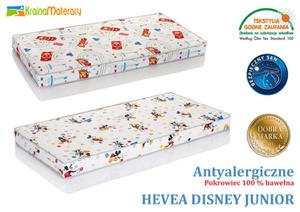 Materac wysokoelastyczny hevea disney junior 160x90 Darmowy zwrot do 30 dni - 2869309986