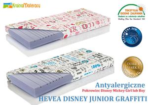 Materac Wysokoelastyczny Hevea Disney Junior Graffiti 200x100 - 2837229920