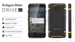 Smartfon Kruger&Matz DRIVE 4S (KM0429.1) - 2859859573