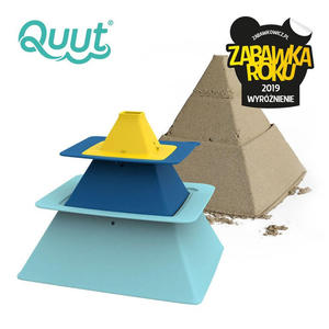 QUUT Zestaw 3 foremek do piasku Piramida Pira Vintage Blue + Deep Blue + Mellow Yellow - 2860452852