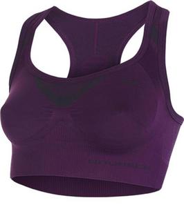 Crop top FITNESS CR10070 Brubeck Purpurowy - 2860447701