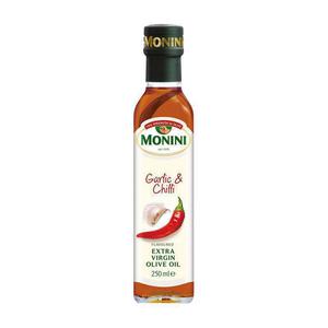 Oliwa z Oliwek Extra Vergine AROMATYZOWANA czosnek i chili 250ml Monini - 2860448262