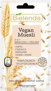 VEGAN MUESLI 2w1 Maseczka nawilÃÂ¼ajÃÂca + peeling...