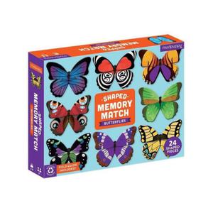 Mudpuppy Gra Memory Motyle z elementami w kszta - 2860449634