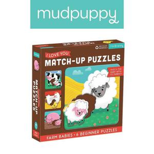 Mudpuppy Pierwsze puzzle I Love You Rodzice i dzieci Farma 1-3 lata - 2860449635