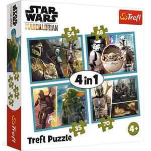 Puzzle 4 w 1 Mandalorian i jego  - 2860452400