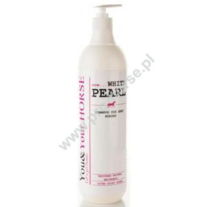 Szampon dla koni o jasnej sierci wow... WHITE PEARL / SHAMPOO FOR GREY HORSES / SZAMPON 1000ml - 2860928089