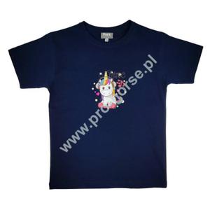 Koszulka dla jedca, modzieowa York Jednoroec granatowa - 2862940756