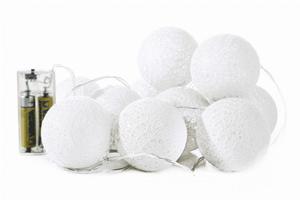 GIRLANDA WIETLNA COTTON BALLS 165 CM krem BAT. - 2857893380