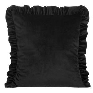 Poszewka na poduszke 45X45 Z FALBAN VELVET 25 CZA - 2877933666