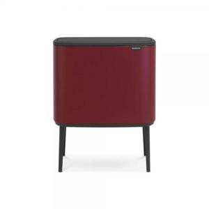 Kosz Bo Touch Bin 11l+23 l, 2 komory, bordowy - powoka mineralna - Brabantia - 2877266195