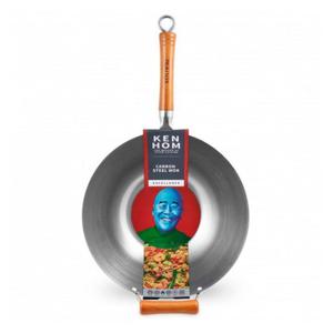 Wok ze stali wglowej 32 cm Exellence - KEN HOM - 2877267392