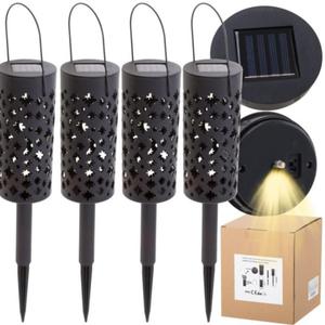 Lampy solarne latarenka gwiazdy ksiyce lampa solarna LED 4szt. - 2879395533